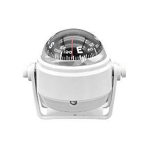 Bússola Náutica Branca P/ Barcos Lanchas Off-Road