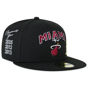 BONÉ NEW ERA 59FIFTY "CHAMPIONSHIP MIAMI - HEAT"