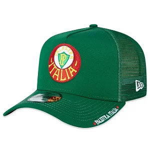 BONÉ NEW ERA 9FORTY TRUCKER "PALESTRA ITÁLIA - PALMEIRAS"