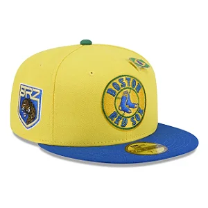 BONÉ NEW ERA 59FIFTY "BOSTON RED SOX - BRASIL" COM PIN