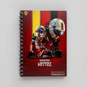 Caderno Sebastian Vettel A5