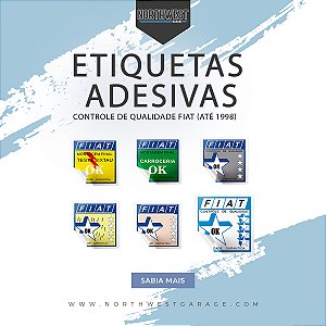 Etiquetas Adesivas Controle De Qualidade Fiat (até 1998)