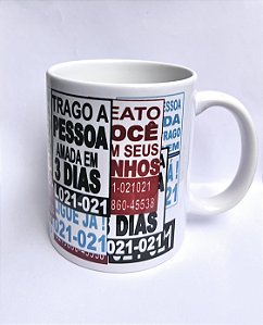 Caneca Cartazes “Trago Seu Amor”
