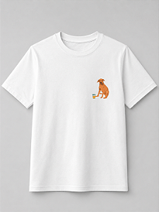 Camiseta Vira-Lata Caramelo com Cerveja