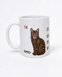 Caneca Gato — Sonhei, Joguei, Deu Bicho LAJE021
