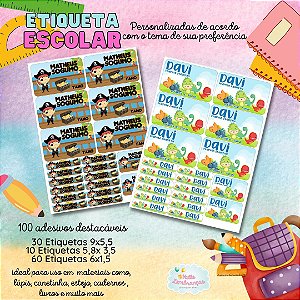 Kit Etiqueta Escolar