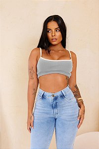 Top Bicolor de Alça