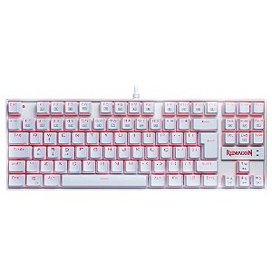 Teclado Gamer Kumara K552W Branco Outemu Black Redragon