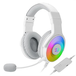 Headset Gamer Redragon Pandora H350 Rgb Com Microfone Branco