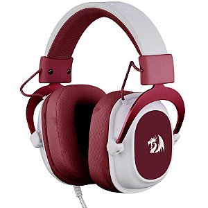 HEADSET GAMER HERO BRANCO COM VERMELHO H530-R