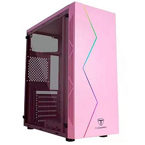 Gabinete Gamer T-Dagger RGB Rosa - TGC-P03P