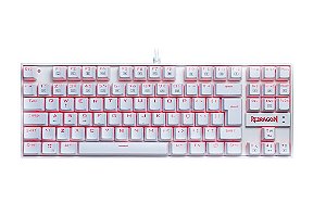 Teclado Gamer Kumara K552W Branco Outemu Red Redragon