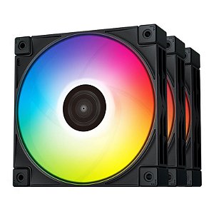 VENTOINHA DEEPCOOL FC120, 3X 120MM, A-RGB, R-FC120-BKAMN3