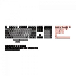 Keycaps Akko Black & Pink ASA-Low 155 Teclas