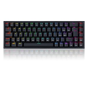 TECLADO GAMER CASTOR RGB PRETO SWITCH AZUL