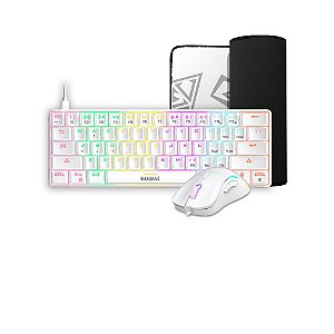 KIT GAMER TECLADO + MOUSE+MOUSE PAD GAMDIAS HERMES E4 AZUL