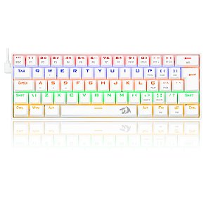 TECLADO GAMER MECANICO LAKSHMI WHT SWITCH AZUL ABNT2