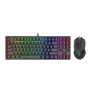 KIT TECLADO E MOUSE GAMER T-DAGGER 2IN1 COMBO RGB OPEN BOX