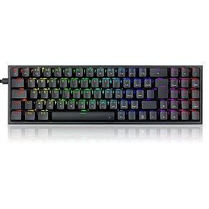 TECLADO GAMER POLLUX RGB PRETO SWITCH BLUE