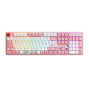 Pyhodi Teclado mecânico para jogos 80% com fio, mini teclado recarregável  tipo C com retroiluminação RGB, teclas PBT de 84 teclas, portátil para