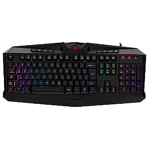 Teclado Gamer Harpe K503 Redragon Preto Com Luz De 7 Cores