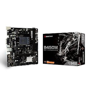 Placa Mãe Biostar B450MHP Chipset B450 AMD AM4 mATX DDR4