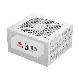 Fonte Redragon RGPS 1000W Branca 80 plus platinum