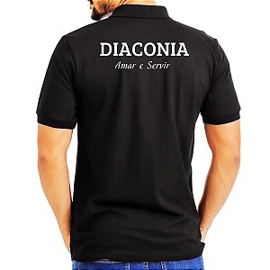 Camisa Polo Para Diácono Evangélico Amar e Servir