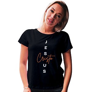 Camiseta Baby Look Evangélica Feminina Gospel Jesus Cristo