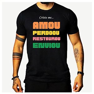 Camiseta Jovem Cristão Gospel Evangélica Estampada Promoção