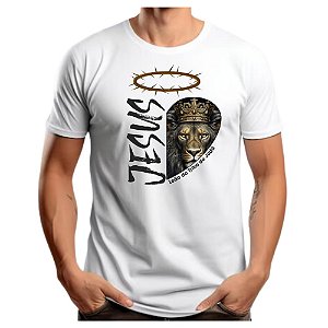 Camiseta Camisa Frases Cristãs Leão da Tribo de Judá Promoção