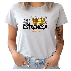 Baby Look Cristã Gospel Evangélica Que a Terra Estremeça Promoção