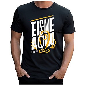 Camiseta Gospel Cristã Evangélica Eis me Aqui Promoção
