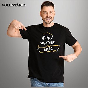 Camiseta Para Voluntário Gospel Criativo Ato de Amor