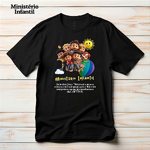 Camiseta Para Ministério Infantil Gospel Criativo Deixem Vir a Mim
