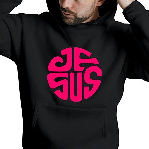 Blusa Moletom Gospel Criativo Jesus Círculo