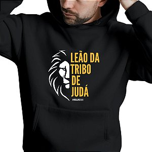 Blusa Moletom Gospel Criativo Leão da Tribo