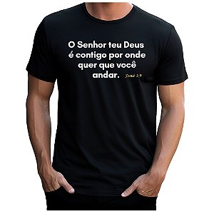 Camiseta Gospel Cristã Evangélica É Contigo
