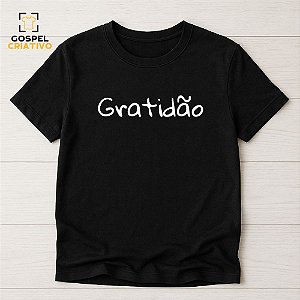 Camiseta Cristã Evangélica Gratidão