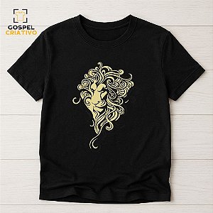 Camiseta Cristã Evangélica Desenho Leão
