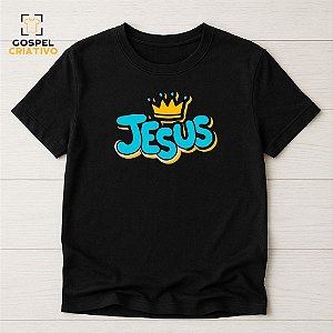 Camiseta Cristã Evangélica Jesus Coroa