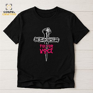 Camiseta Cristã Evangélica Cruz