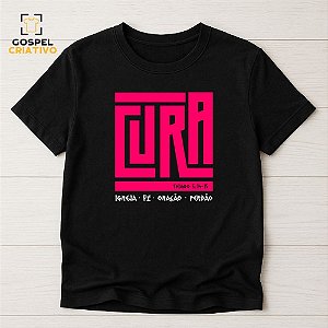 Camiseta Cristã Evangélica Cura