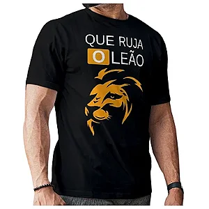 Camiseta Cristã Evangélica Que Ruja o Leão