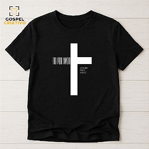 Camiseta Cristã Evangélica Cruz