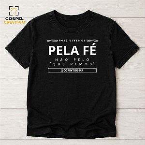 Camiseta Cristã Evangélica Fé