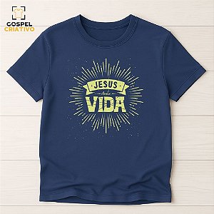 Camiseta Cristã Evangélica Jesus Vida