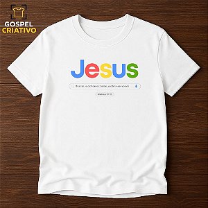 Camiseta Cristã Evangélica Jesus Google