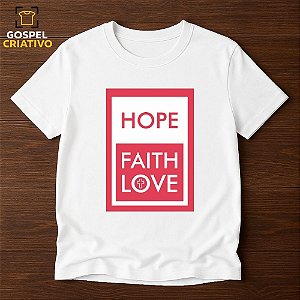 Camiseta Cristã Evangélica Fé