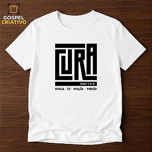 Camiseta Cristã Evangélica Cura